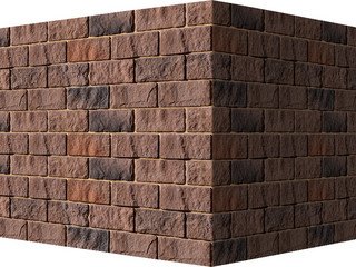 Декоративный камень 417-45 White Hills "Лорн" (Lorne), темно-коричневый, угловой