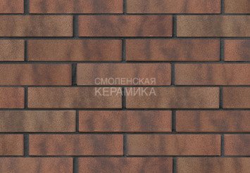 Кирпич лицевой керамический ЛСР Ореховый флэш, гладкий, 1НФ 1