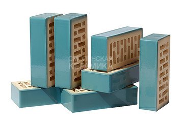 Кирпич керамический глазурованный RECKE GLANZ 0,7НФ арт. 1-68-04-0-00 5