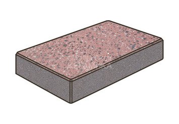 Гранитная тротуарная плитка Готика, Картано Granite FINO, 60 мм, Ладожский 1