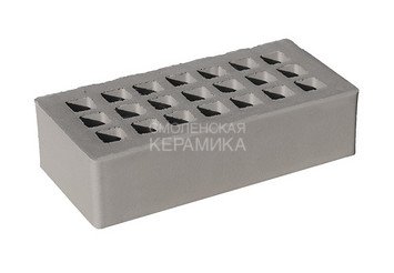 Кирпич лицевой керамический ЖКЗ Серый Гладкий 1НФ 5
