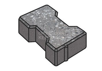 Гранитная тротуарная плитка Готика, Катушка Granite FINO, 60 мм, Галенит 1