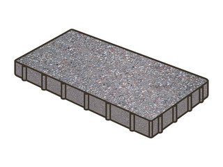 Тротуарная плитка Готика, Плита Premium Gold, 600x400x60 мм, цвет Голд 13