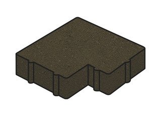 Тротуарная плитка Готика, "Калипсо Profi", 60 мм, черный