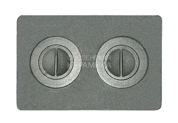 Плита чугунная 2-конф. П2-7, 340х510 малая (Рубцовск) 1