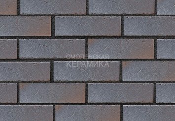 Клинкер фасадный ЛСР Возрождение «Нордвейк» терракотовый с серебром винтаж 3