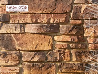 Декоративный камень 701-40 White Hills "Тевиот" (Teviot), коричнево-медный, плоскостной