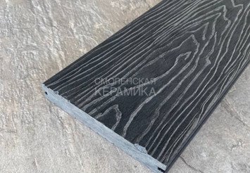 Террасная доска Latitudo Solid полнотелая 150x21x4000 мм, Графит 2