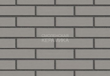Кирпич лицевой керамический ЖКЗ Серый Гладкий 1НФ 1