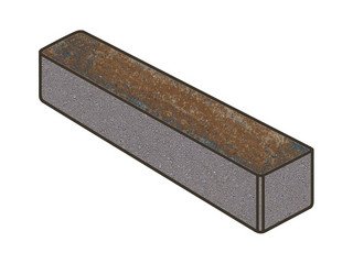 Тротуарная плитка Готика, "Ригель Natur", 80 мм, сатурн