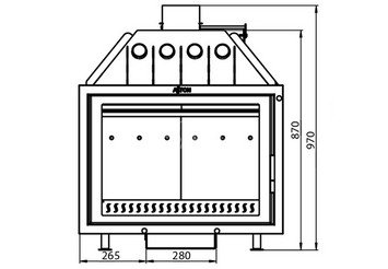 Каминная топка ASTON 800 7