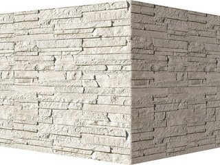 Декоративный камень 241-05 White Hills "Зендлэнд" (Zandland), белый, угловой, без шва