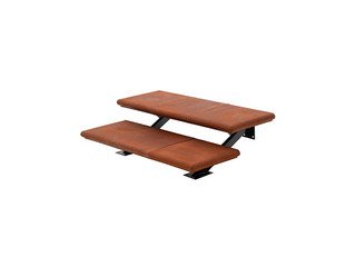 Лестница для крыльца 2 ступени WeEco, терракот, металлическая, cборная (высота 30-45 см)