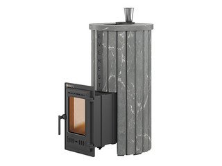 Печь для бани Эверест "Steam Master 24 ЧУГУН" Ламель Талькохлорит, S-20