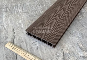 Террасная доска двусторонняя пустотелая Latitudo Euro 3D 139х27х3000 мм, Шоколад 3