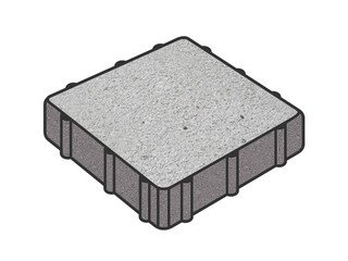 Тротуарная плитка Готика, Квадрат Premium Gold, 200x200x80 мм, цвет Голд 22 Кристалл