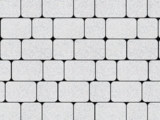 Тротуарная плитка Выбор "Классико" Гранит, белый, 60 мм