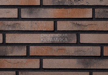 Плитка ручной формовки Real Brick Коллекция 1 ригель, RB 1-07 пепел 1