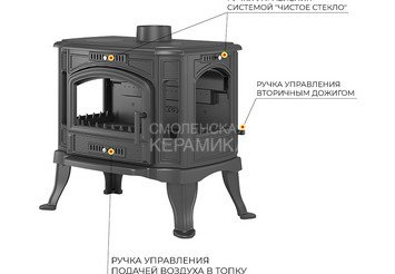 Печь-камин Везувий KZ-14РS 