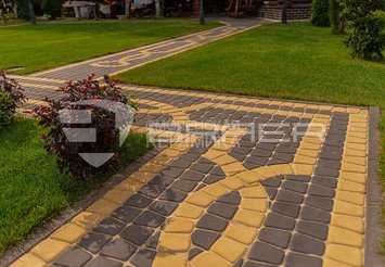 Тротуарная плитка BRAER Классико круговая, Коричневый 6