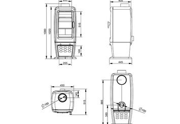 Печь-камин EVEREST S12 6