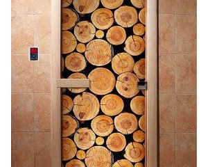 Дверь бан. DW (с фотопечатью) 1900*700 кор. ольха А043 левая