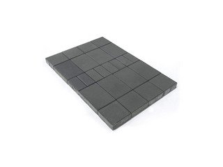 Тротуарная плитка BRAER Мозаика, Серый