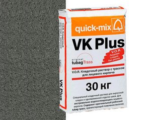 Кладочный раствор с трассом Quick-mix VK plus . E, антрацитово-серый, 30 кг
