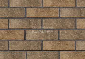 Кирпич лицевой керамический ЛСР Красный флэш рустик с пепельной посыпкой ультра 1НФ 1