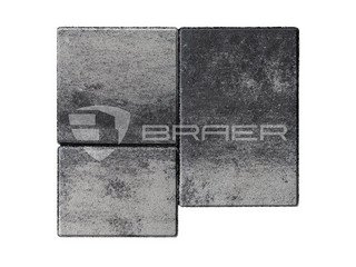 Тротуарная плитка BRAER Старый город "Венусбергер", Color Mix Ночь, 40 мм