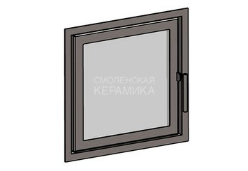 Дверка ВЕЗУВИЙ каминная 560 (М) Антрацит 3