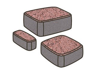 Тротуарная плитка Готика, Классика Premiun Gold, 80 мм, цвет Голд 17