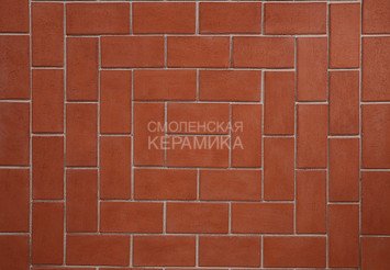 Клинкер тротуарный ЛСР «ЛОНДОН» красный 2