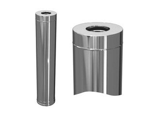 Сэндвич 1,0 м (430/1,0мм + нерж.+ ceramics) Ф150х210, Ferrum HF Plus