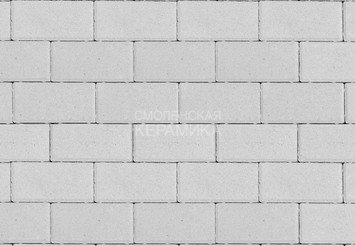 Тротуарная плитка STEINRUS Прямоугольник Лайн белый, 80 мм 1