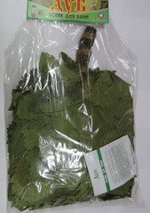 Веник "Экстра" из кавказского дуба в индивидуальной упаковке