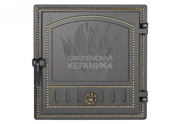 Дверка ВЕЗУВИЙ каминная 281 (Бронза) 1