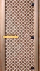 Дверь бан. DW 1900*700 кор. ольха-липа, БРОНЗА МАТОВОЕ с рис. Мираж, (00105)