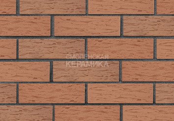 Кирпич лицевой керамический ЛСР Светло-коричневый рустик, 1НФ 1