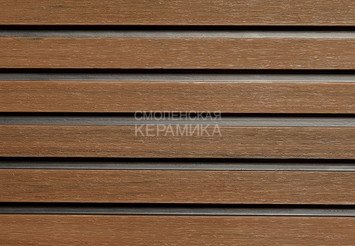 Фасадная (стеновая) реечная панель CM WALL DUAL, 219х26x3000 мм, Teak (Тик) 3