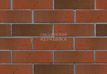 Кирпич лицевой керамический ЛСР Красный флэш рустик, 1НФ 1