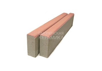 Бордюр тротуарный BRAER БР 100.20.8 коралловый 1