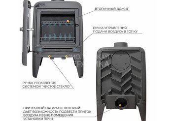 Печь-камин EVEREST M7 3