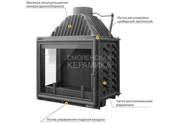 Каминная топка EVEREST A16 L 4