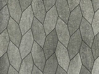 Тротуарная плитка Выбор "Скошенный шестиугольник" Листопад гранит, Шунгит, 60 мм