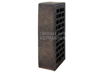 Кирпич лицевой керамический ЛСР Графитовый с посыпкой, гладкий, 1НФ 5