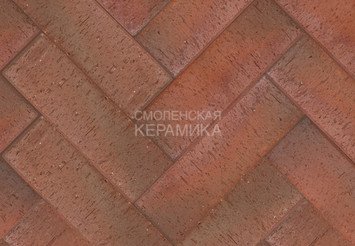 Клинкер тротуарный ЛСР ангобированный «МИЛАН» Бордо ЛОНГ 1