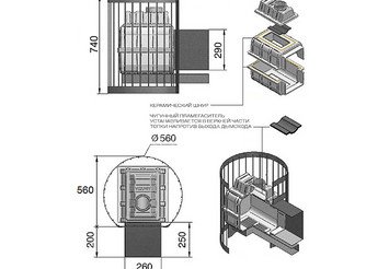 Печь ВЕЗУВИЙ Легенда Стандарт 28 (ДТ-4С) 3