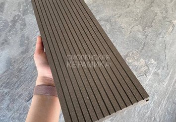Террасная доска Latitudo Tender полнотелая 150x21x3000 мм, Венге 2
