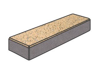 Гранитная тротуарная плитка Готика, Паркет Granite FINO, 300x100x80, Жельтау